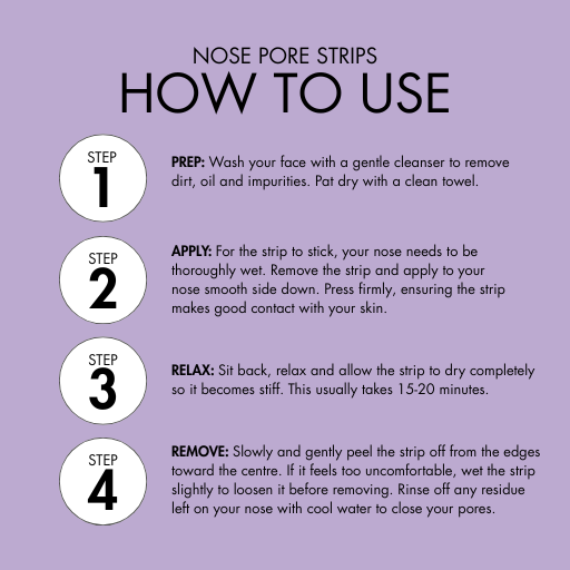 Blackhead Pore Strips with Activated Charcoal & Witch Hazel