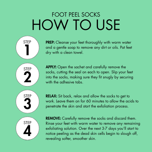 Gentle Exfoliating Foot Peel Socks