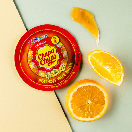 Chupa Chups Orange Peel Off Face Mask with Exfoliating Orange Peel