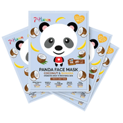 Hydrating Panda Sheet Mask with Coconut & Banana, Pack of 4